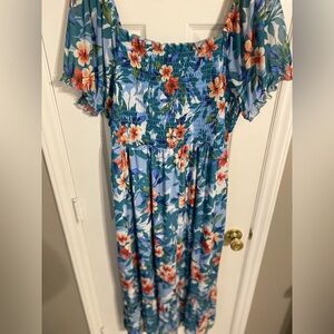 Tropical maxi dress